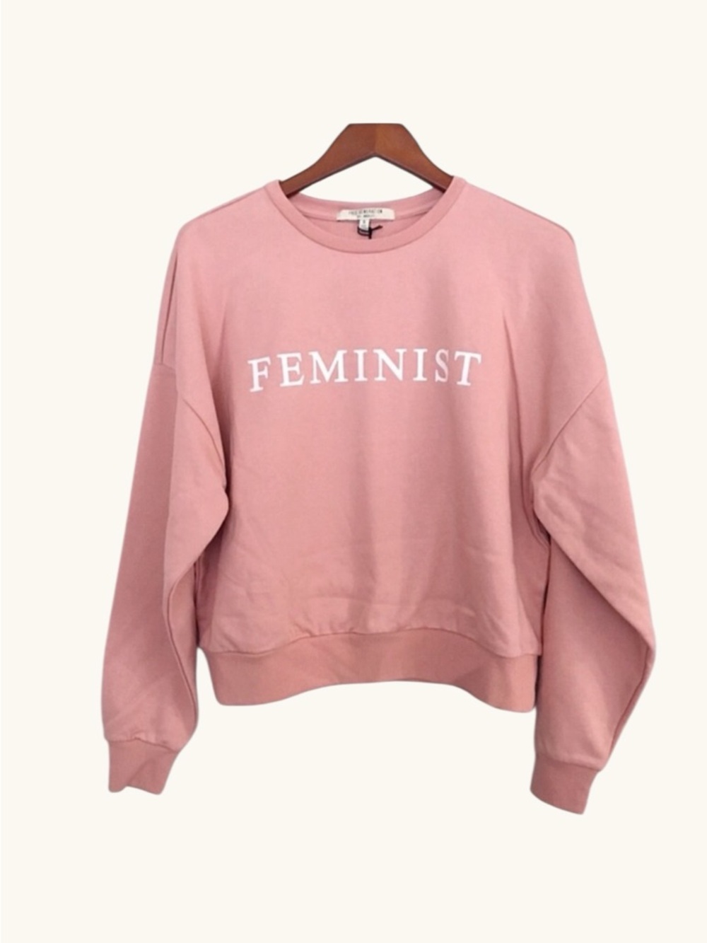 Free Generation 'FEMINIST' Pink Sweatshirt